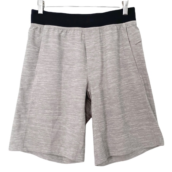 lululemon athletica Other - Lululemon Athletic Shorts Linerless Heathered Gray Sweat-Wicking Longer Length